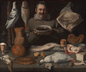 Kitchen Scene by Meester Van De Amsterdamse Bodegon Oil Painting