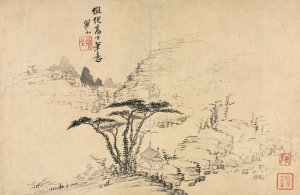 Landscapes in Various Styles after Old Masters 5 by Mei Qing Oil Painting