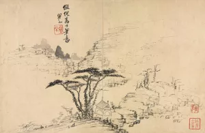 Landscapes in Various Styles after Old Masters 5 by Mei Qing Oil Painting
