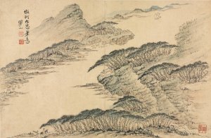 Landscapes in Various Styles after Old Masters 7 by Mei Qing Oil Painting