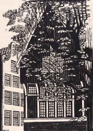 Begijnhof in Amsterdam by Meijer Bleekrode Oil Painting