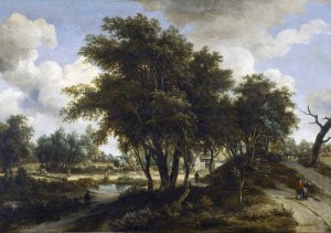 The Cottage by Meindert Hobbema Oil Painting
