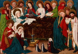 Dormition of the Mother of God by Meister Der Gewandstudien Oil Painting