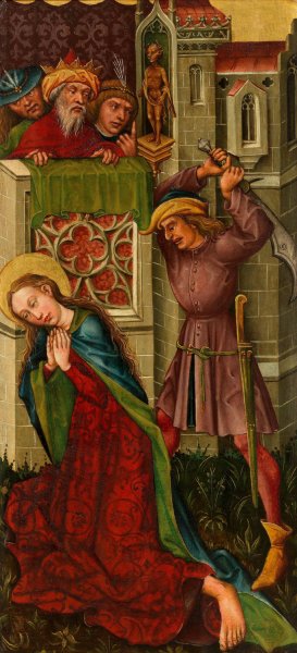 Enthauptung der heiligen Katharina by Meister Des Friedrichsaltars Oil Painting