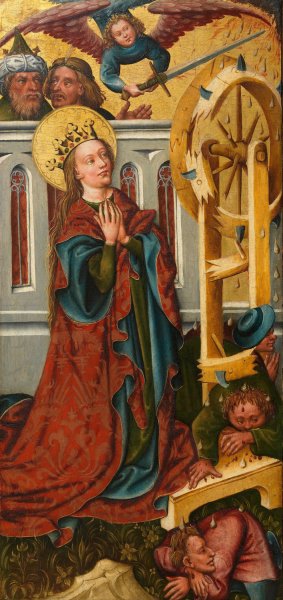 Martyrium der heiligen Katharina by Meister Des Friedrichsaltars Oil Painting