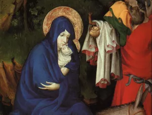 The Flight into Egypt Detail by Melchior Broederlam Oil Painting