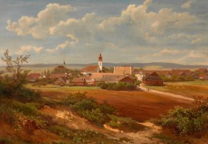 Ansicht von Altheim by Melchior Fritsch Oil Painting