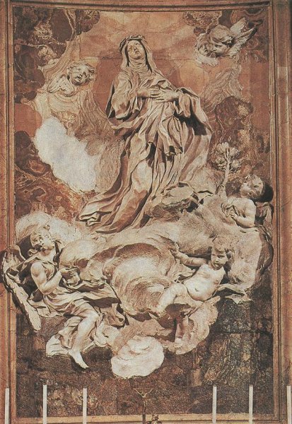 Main Product Photo of Assumption of St Catherine Painting by Melchiore Caffa