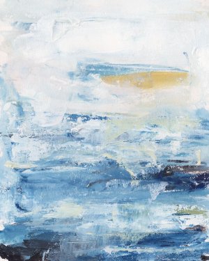 Waves on Sand I by Melissa Wang Oil Painting