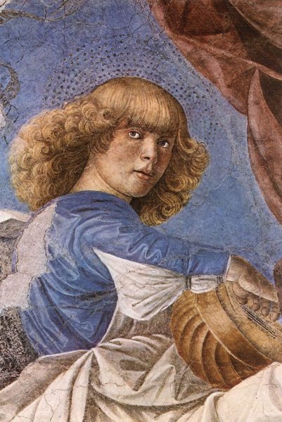 Music-Making Angel by Melozzo Da Forli - Hand-Painted Oil Painting Reproduction