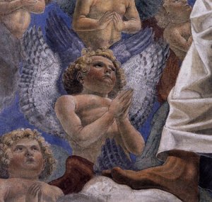 Triumphant Christ Detail by Melozzo Da Forli Oil Painting