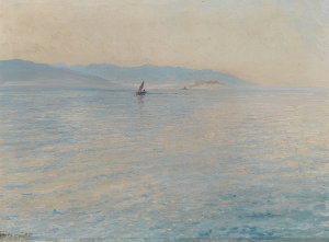 Calm Sea, Bonaca by Menci Clement Crncic Oil Painting
