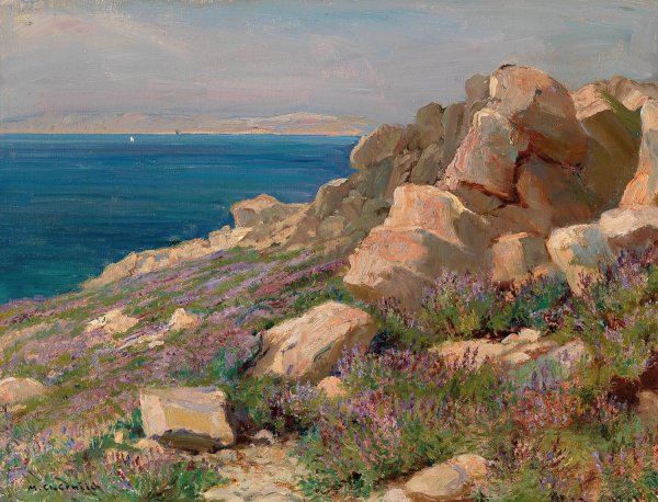 Main Product Photo of Coastal Landscape in Croatia Painting by Menci Clement Crncic