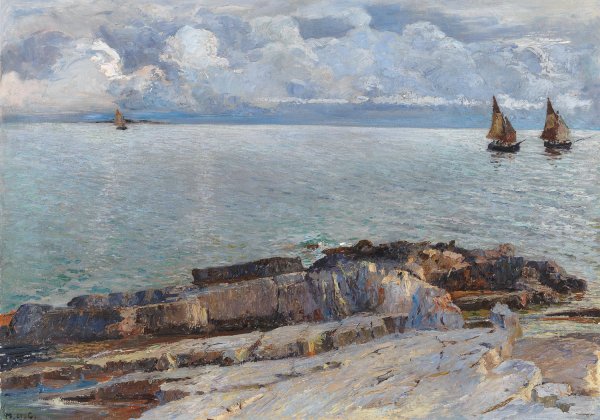 Main Product Photo of On the coast by Vinodolski Painting by Menci Clement Crncic