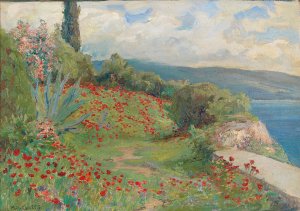 Spring Day on the Coast by Menci Clement Crncic Oil Painting