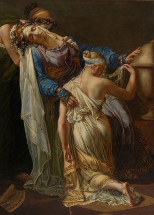 Hecuba and Polyxena by Merry-Joseph Blondel Oil Painting