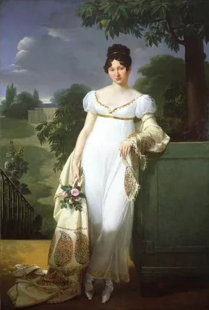 Portrait of Felicite-Louise de Durfort, Marechale de Beurnonville by Merry-Joseph Blondel - Oil Painting Reproduction