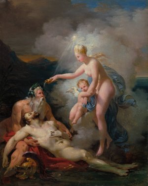 Venus Healing Aeneas by Merry-Joseph Blondel Oil Painting