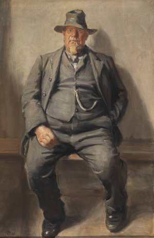 En fisker fra Bornholm by Michael Ancher Oil Painting