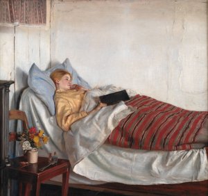 The Sick Girl by Michael Ancher Oil Painting