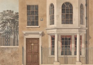 The Front of a Town House by Michael Angelo Rooker Oil Painting