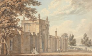The Gate at Blenheim by Michael Angelo Rooker Oil Painting