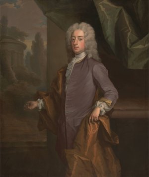 An Unknown Man by Michael Dahl Oil Painting