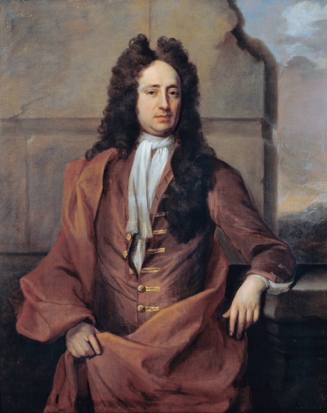 Portrait of a Man by Michael Dahl - Hand-Painted Oil Painting Reproduction