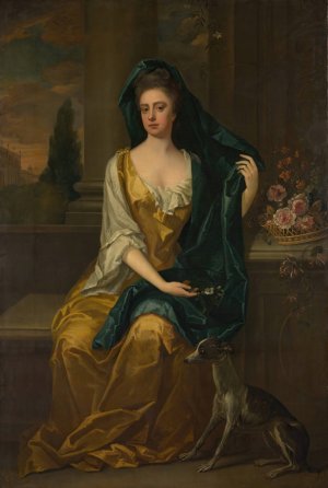 Portrait of a Woman by Michael Dahl Oil Painting