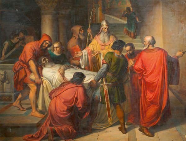 Main Product Photo of Ubergabe des Leichnams des heiligen Markus in Alexandria an die Venezianer  Painting by Michael Kovacs