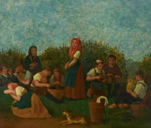 Rast im Weinberg by Michael Neder Oil Painting