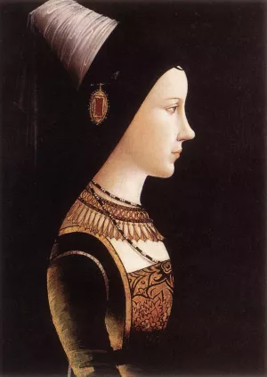 Mary of Burgundy Oil painting by Michael Pacher