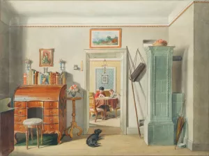 Interieur Oil painting by Michael Stohl
