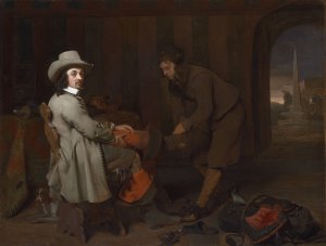 Anthonij de Bordes and His Valet by Michael Sweerts Oil Painting