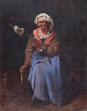 Old peasant by Michael Sweerts Oil Painting
