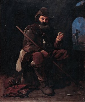 Old pilgrim by Michael Sweerts Oil Painting