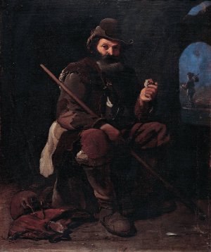 Old pilgrim by Michael Sweerts Oil Painting