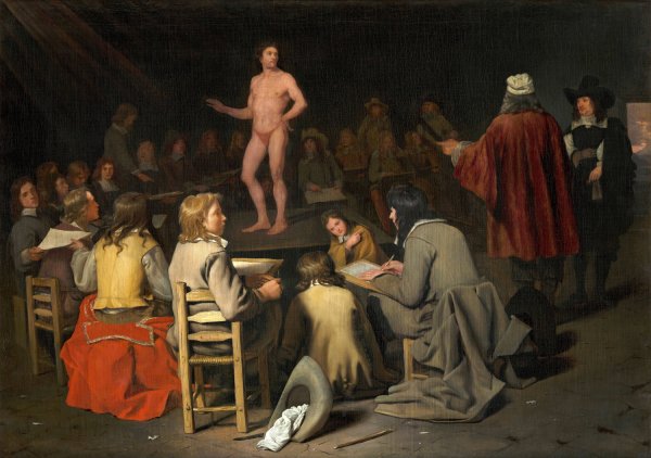 The Drawing Class  by Michael Sweerts - Hand-Painted Oil Painting Reproduction