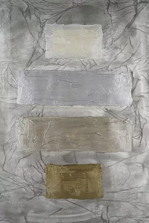 Metallic Monoliths IV Oil Painting by Michael Willett - Contemporary