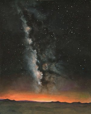 Milky Way Exposure I by Michael Willett Oil Painting