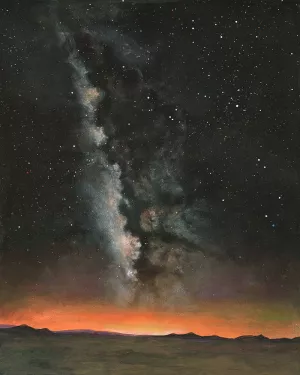 Milky Way Exposure I by Michael Willett Oil Painting