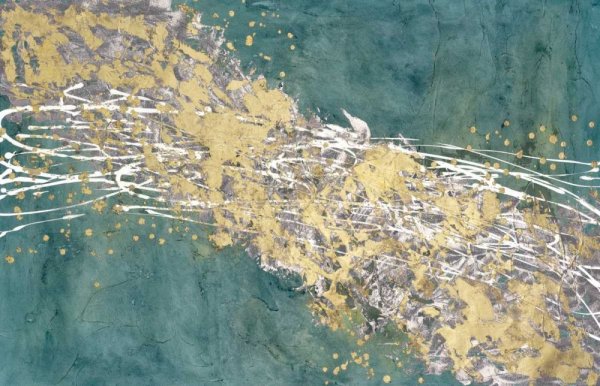 Main Product Photo of Mistral VI in Sea Green Painting by Michael Willett