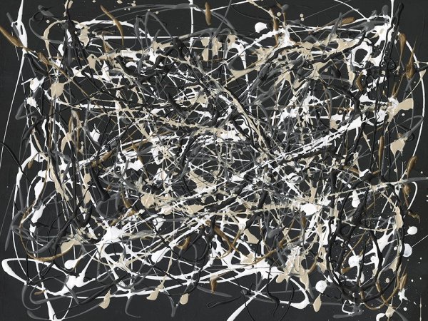 Main Product Photo of Pollack Homage II Painting by Michael Willett