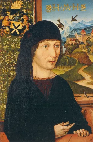 Portrait of Levinus Memminger by Michael Wolgemut Oil Painting