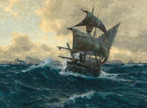 Der fliegende Hollander by Michael Zeno Diemer Oil Painting