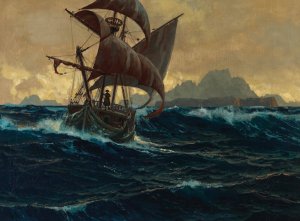 The Flying Dutchman by Michael Zeno Diemer Oil Painting