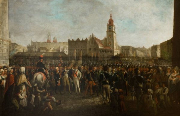 Kosciuszko's Oath  by Michal Stachowicz - Hand-Painted Oil Painting Reproduction