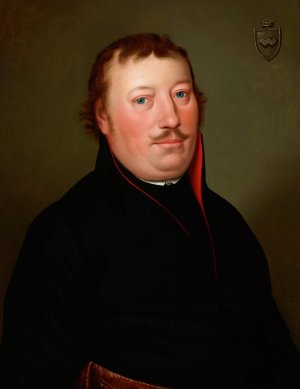 Portrait of a Nobleman of the Abdank Coat of Arms by Michal Stachowicz Oil Painting