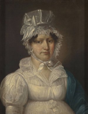 Portrait of Elzbieta Pade by Michal Stachowicz Oil Painting