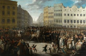 Prince Joseph Poniatowski Entering Krakow on 15 July 1809 by Michal Stachowicz Oil Painting